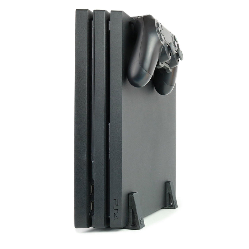 Vertical Simple Feet & Console Controller Mount Bundle for PS4